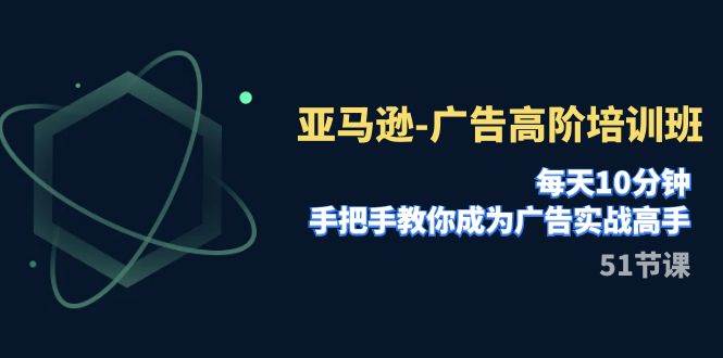 亚马逊-广告高阶培训班，每天10分钟，手把手教你成为广告实战高手（51节）-万利网