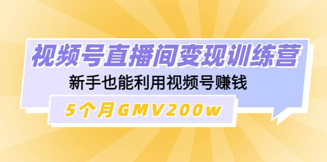 视频号直播间变现训练营-万利网