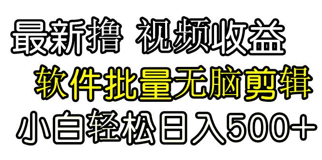 发视频撸收益，软件无脑批量剪辑，第一天发第二天就有钱-万利网