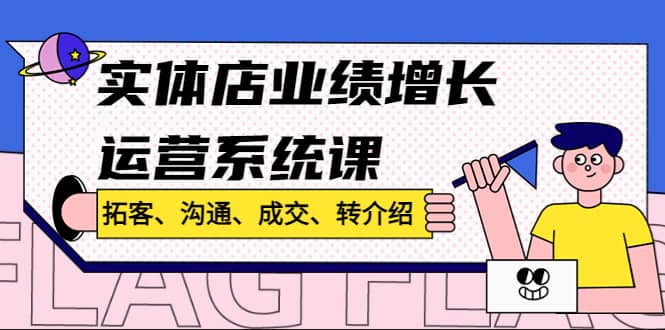 实体店业绩增长运营系统课，拓客、沟通、成交、转介绍!-万利网