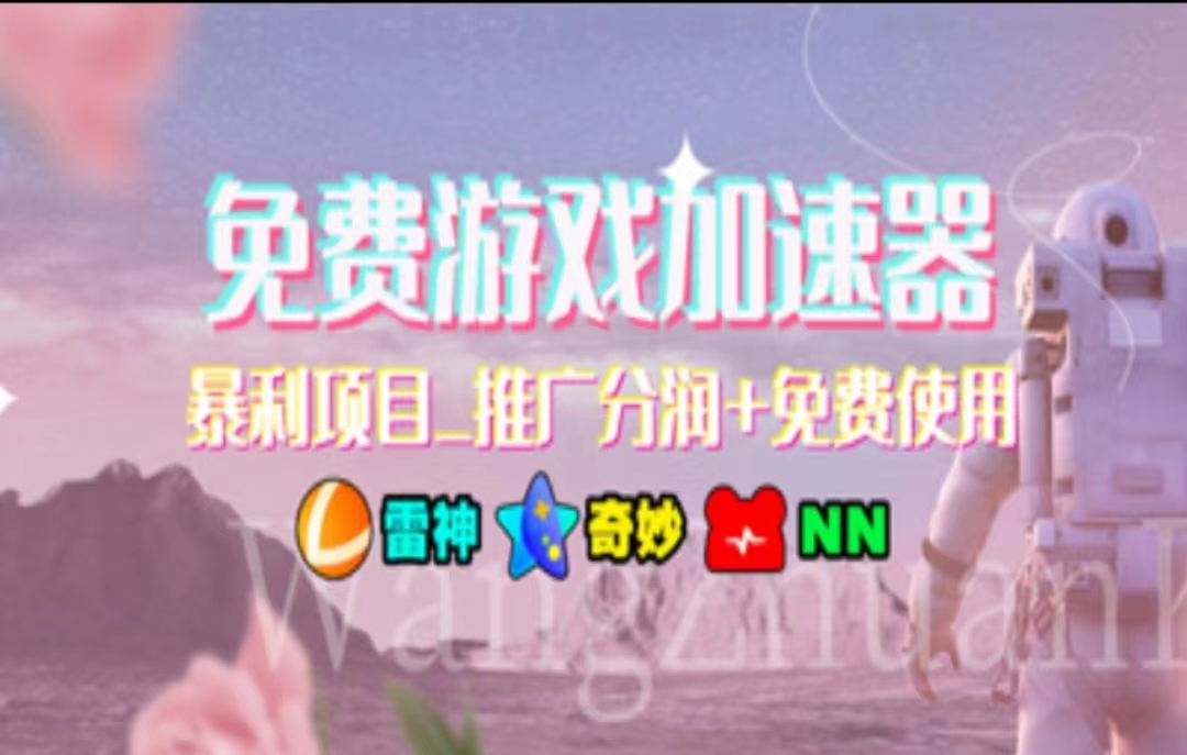 游戏加速器推广，一个月几百到几千的小项目，你看的上么？-万利网