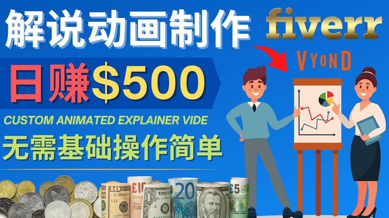 制作解说类动画视频（Animated Explainer）日赚500美元以上 – 0基础可操作-万利网