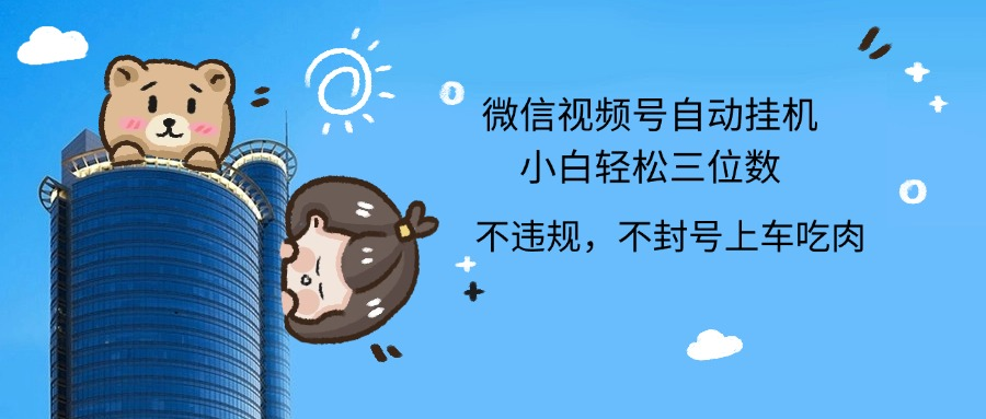 2024最新微信视频号挂机小白轻松日入三位数-万利网