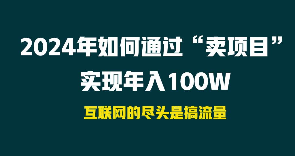 2024年如何通过“卖项目”实现年入100W-万利网