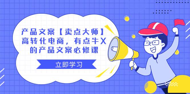 产品文案【卖点大师】高转化电商，有点牛X的 产品文案必修课-万利网