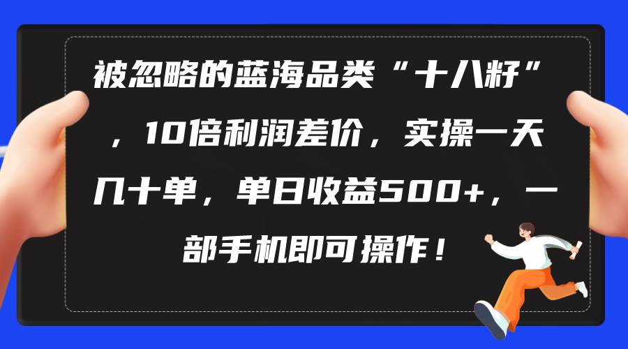 被忽略的蓝海品类“十八籽”，10倍利润差价，实操一天几十单 单日收益500+-万利网