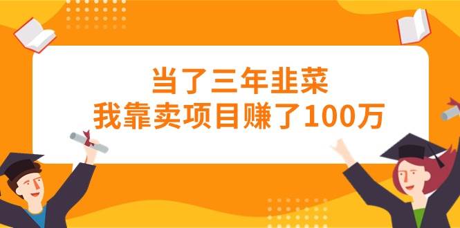 当了三年韭菜我靠卖项目赚了100万-万利网
