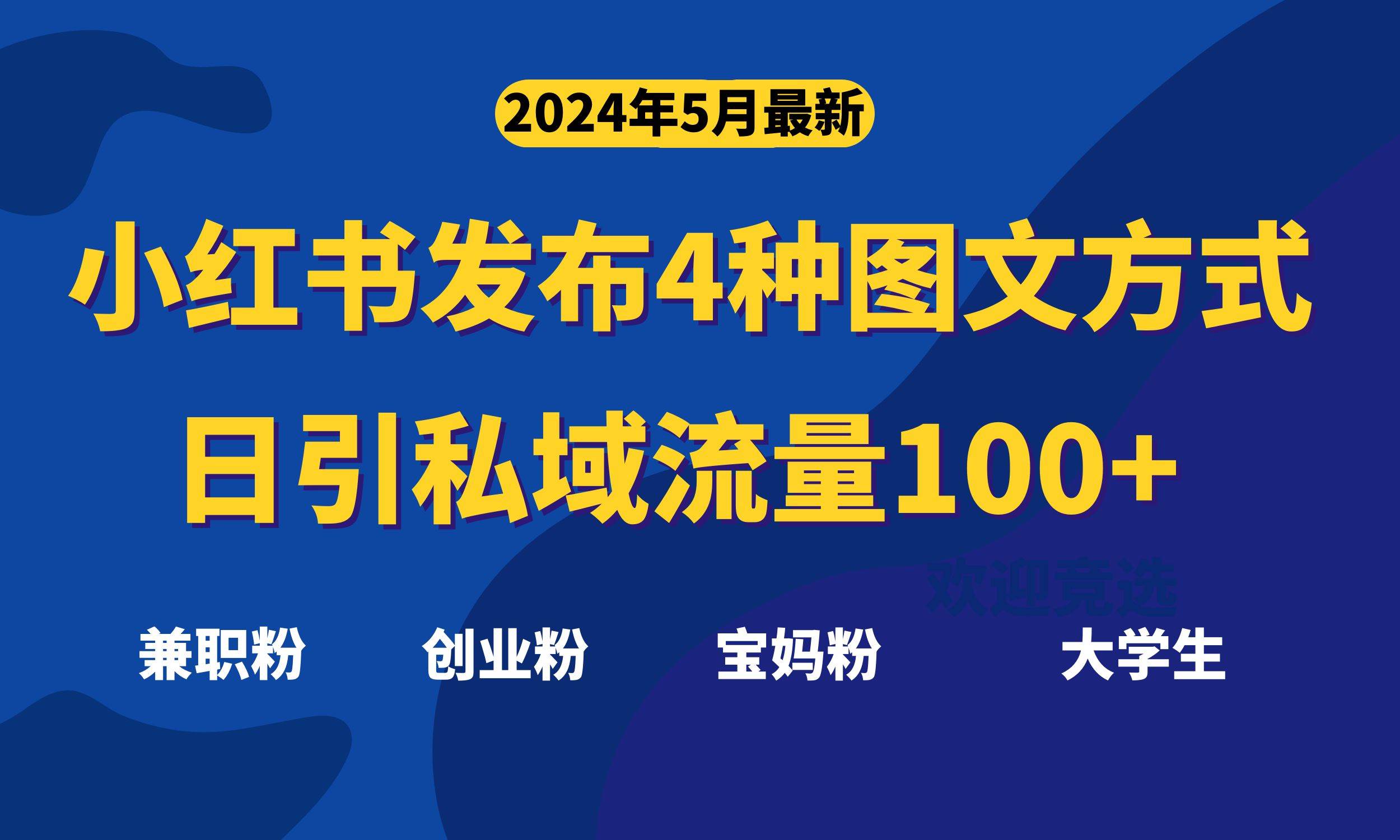最新小红书发布这四种图文，日引私域流量100+不成问题，-万利网