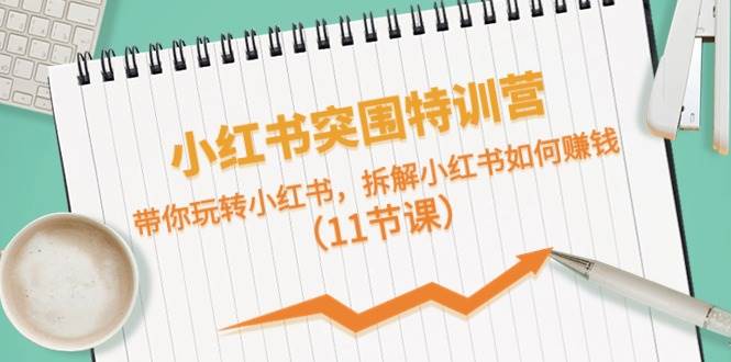 小红书突围特训营，带你玩转小红书，拆解小红书如何赚钱（11节课）-万利网
