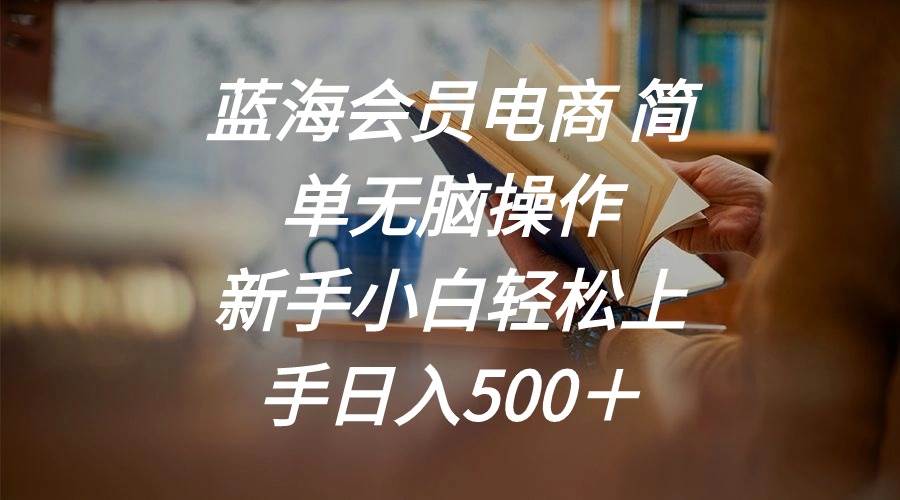 蓝海会员电商 简单无脑操作 新手小白轻松上手日入500＋-万利网