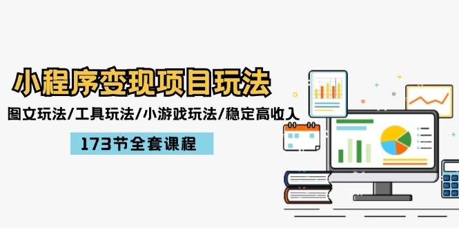 小程序变现项目玩法：图文玩法/工具玩法/小游戏玩法/稳定高收入/173节课程-万利网