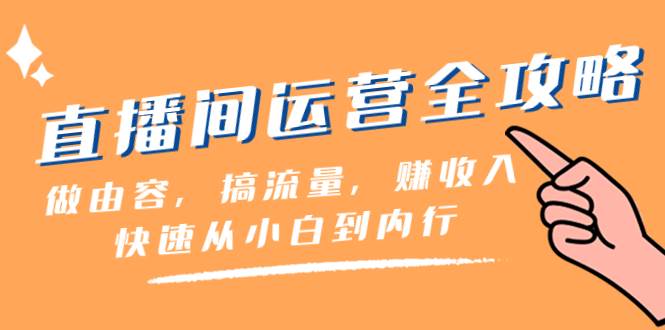 直播间-运营全攻略：做由容，搞流量，赚收入一快速从小白到内行（46节课）-万利网