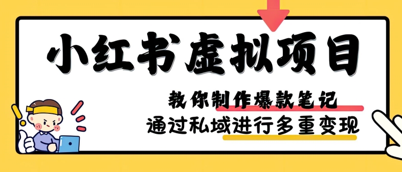 小红书虚拟项目实战，爆款笔记制作，矩阵放大玩法分享-万利网