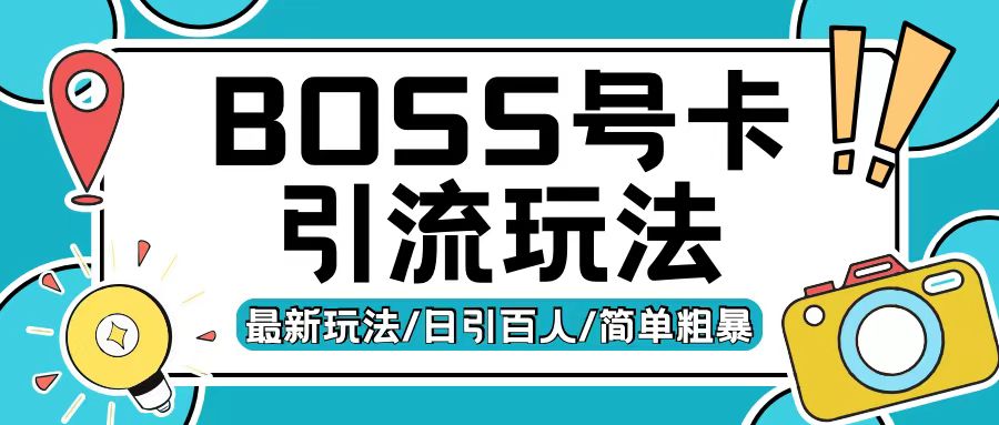 Boss直聘流量卡引流变现玩法，日引200+创业粉-万利网