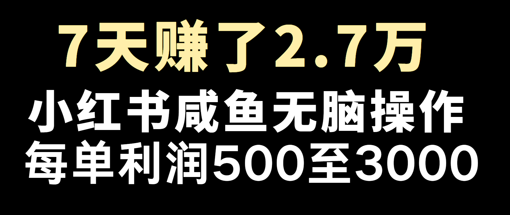 冷门暴利，超级简单的项目0成本玩法，每单在500至4000的利润-万利网