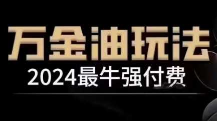 2024最牛强付费，万金油强付费玩法，干货满满，全程实操起飞（更新12月）-万利网