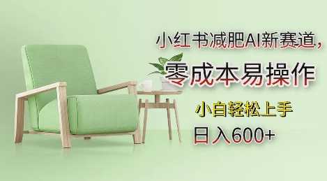 小红书减肥AI新赛道，零成本易操作，日入多张，小白轻松上手【揭秘】-万利网