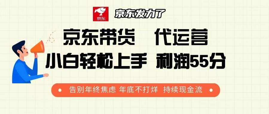 京东带货 代运营 利润55分 告别年终焦虑 年底不打烊 持续现金流-万利网