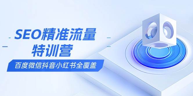 SEO精准流量特训营，百度微信抖音小红书全覆盖，带你搞懂搜索优化核心技巧-万利网