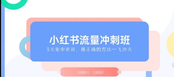 小红书流量冲刺班2025，最懂小红书的女人，快速教你2025年入局小红书-万利网