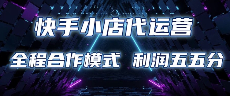 快手小店代运营 限时托管计划 合作模式 利润五五分成【揭秘】-万利网