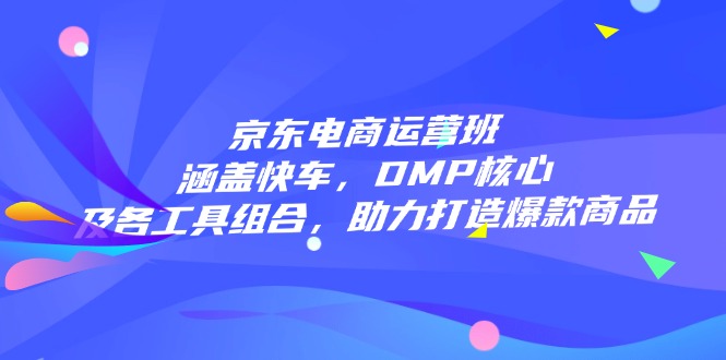 京东电商运营班：涵盖快车，DMP核心及各工具组合，助力打造爆款商品-万利网