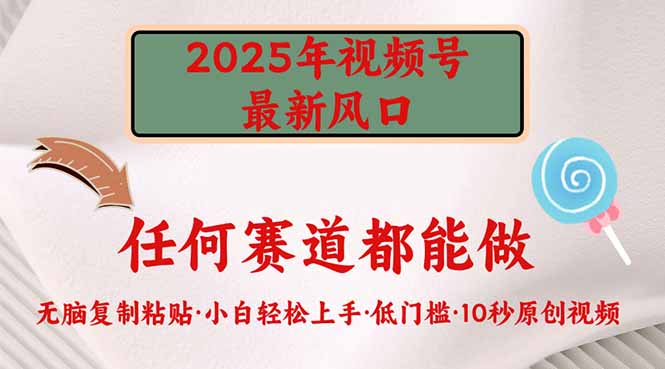 2025年视频号新风口，低门槛只需要无脑执行-万利网