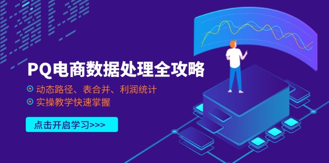 PQ电商数据处理全攻略，动态路径、表合并、利润统计，实操教学快速掌握-万利网