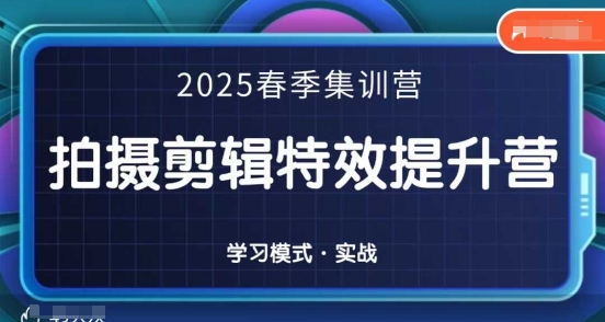 2025春季拍剪全能集训营，拍摄剪辑特效提升营-万利网