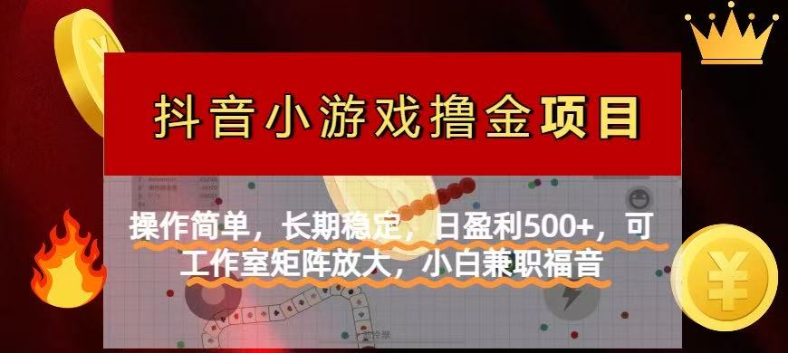 【抖音小游戏发行人计划项目】操作简单，长期稳定，日盈利500+，可工作…-万利网