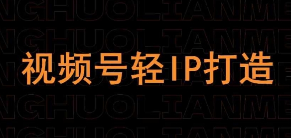 视频号线上课程，视频号轻IP打造-万利网