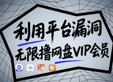 利用平台漏洞，无限撸网盘VIP会员，用户亲测有效!【漏洞原理+操作演示】-万利网