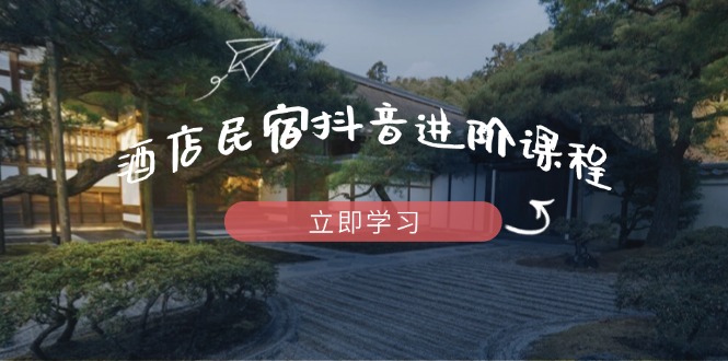 酒店民宿抖音进阶课程，掌握流量渠道与推流逻辑，打造爆款内容-万利网