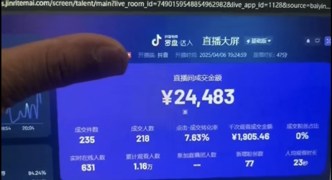 图片[1]-抖音破价直播，靠不露脸读稿子， 日入多张，100%起号-万利网